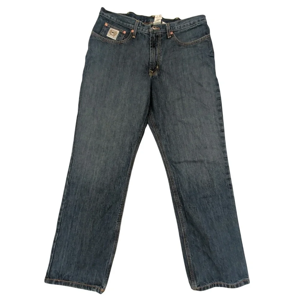 Cinch White Label Jeans Men 36x32 Medium Wash Relaxed Straight MB92834013